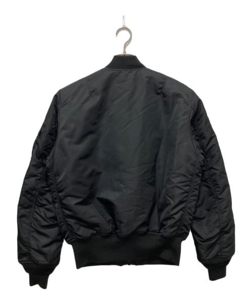 ALPHA（アルファ）ALPHA (アルファ) プリントライニングMA-1ジャケット ブラック サイズ:Sの古着・服飾アイテム