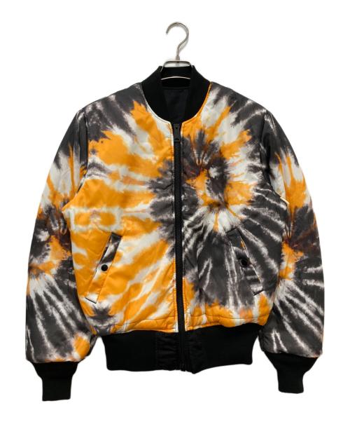 ALPHA（アルファ）ALPHA (アルファ) プリントライニングMA-1ジャケット ブラック サイズ:Sの古着・服飾アイテム