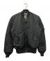 ALPHA（アルファ）の古着「プリントライニングMA-1ジャケット」｜ブラック