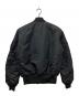 ALPHA (アルファ) プリントライニングMA-1ジャケット ブラック サイズ:S：5000円