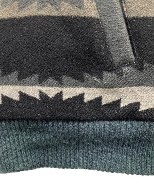 PENDLETON（ペンドルトン）PENDLETON (ペンドルトン) native pattern wool jacket グレー×レッド サイズ:Lの古着・服飾アイテム