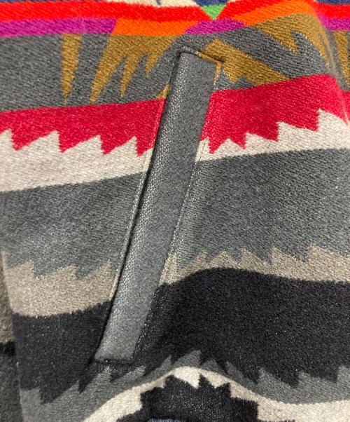 PENDLETON（ペンドルトン）PENDLETON (ペンドルトン) native pattern wool jacket グレー×レッド サイズ:Lの古着・服飾アイテム