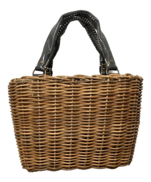 ebagos（エバゴス）ebagos (エバゴス) HIRAMEITA/カゴバッグ ベージュの古着・服飾アイテム