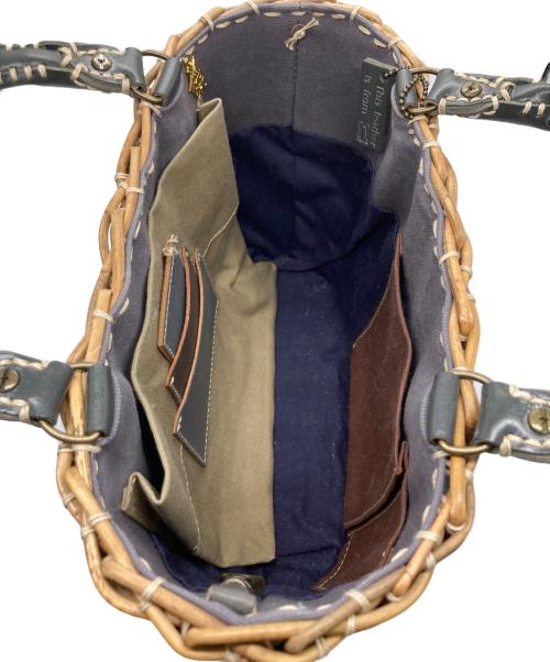 ebagos（エバゴス）ebagos (エバゴス) HIRAMEITA/カゴバッグ ベージュの古着・服飾アイテム