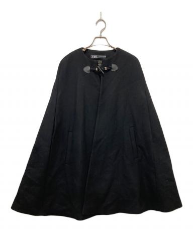 中古・古着通販】ZARA (ザラ) Mantecoポンチョ ブラック サイズ:S