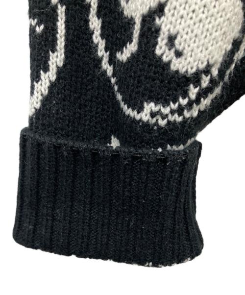 ICE CREAM（アイスクリーム）ICE CREAM (アイスクリーム) BILLIONAIRE BOYS CLUB (ビリオネアボーイズクラブ) 総柄ニット ブラック サイズ:Lの古着・服飾アイテム