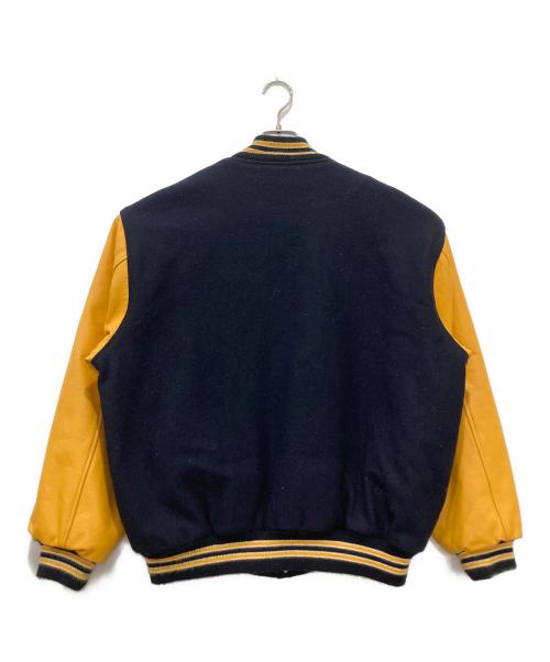 GAME CUSTOM APPAREL（ゲームカスタムアパレル）GAME CUSTOM APPAREL (ゲームカスタムアパレル) スタジャン オレンジ×ネイビー サイズ:XLの古着・服飾アイテム