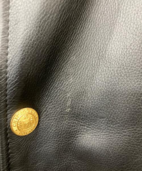 BRANDED GARMENTS（ブランデッドガーメンツ）BRANDED GARMENTS (ブランデッドガーメンツ) シカゴポリスレザージャケット/USA製 ブラック サイズ:40の古着・服飾アイテム