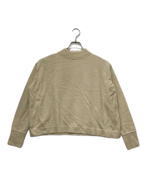 45R（フォーティファイブ・アール）45R (フォーティファイブ・アール) USモー度詰ニットソーのヨックネック ベージュ サイズ:2の古着・服飾アイテム