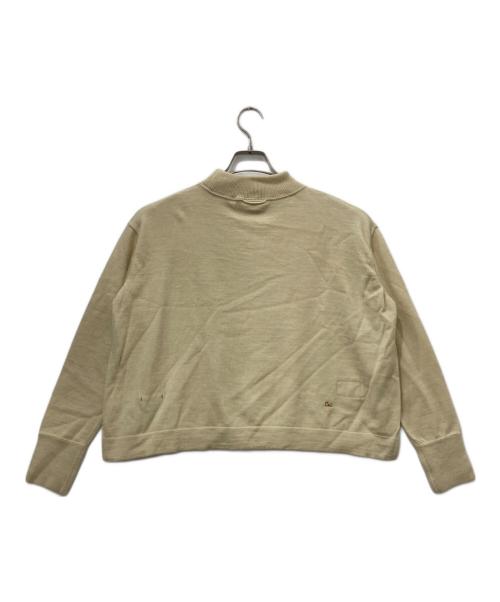 45R（フォーティファイブ・アール）45R (フォーティファイブ・アール) USモー度詰ニットソーのヨックネック ベージュ サイズ:2の古着・服飾アイテム