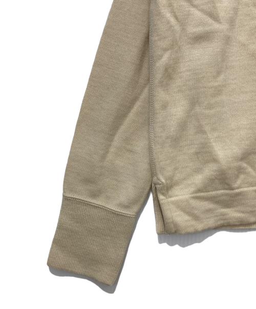 45R（フォーティファイブ・アール）45R (フォーティファイブ・アール) USモー度詰ニットソーのヨックネック ベージュ サイズ:2の古着・服飾アイテム