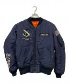 AVIREXアヴィレックス）の古着「フライトジャケット」｜ネイビー