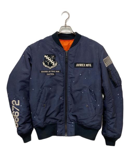 AVIREX（アヴィレックス）AVIREX (アヴィレックス) フライトジャケット ネイビー サイズ:XLの古着・服飾アイテム