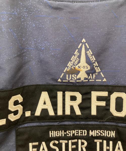 AVIREX（アヴィレックス）AVIREX (アヴィレックス) フライトジャケット ネイビー サイズ:XLの古着・服飾アイテム