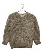 CLANEクラネ）の古着「MIX LOOP MOHAIR KNIT CARDIGAN」｜ベージュ