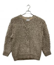 CLANE（クラネ）の古着「MIX LOOP MOHAIR KNIT CARDIGAN」｜ベージュ