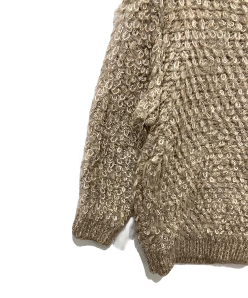 CLANE（クラネ）CLANE (クラネ) MIX LOOP MOHAIR KNIT CARDIGAN ベージュ サイズ:1の古着・服飾アイテム