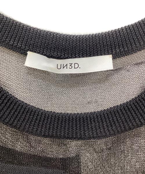UN3D.（アンスリード）UN3D. (アンスリード) ノースリーブワンピース ブラック サイズ:Fの古着・服飾アイテム