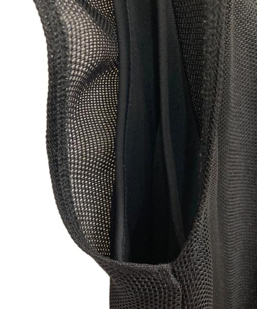 UN3D.（アンスリード）UN3D. (アンスリード) メッシュドレープブラウス ブラック サイズ:FREEの古着・服飾アイテム