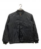 ALPHAアルファ）の古着「キルティングジャケット」｜ブラック