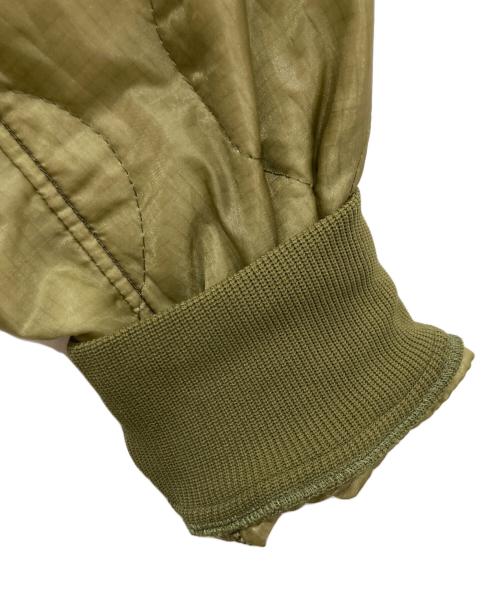 ALPHA（アルファ）ALPHA (アルファ) UPCYCLED QUILT MA-1ジャケット オリーブ サイズ:Lの古着・服飾アイテム