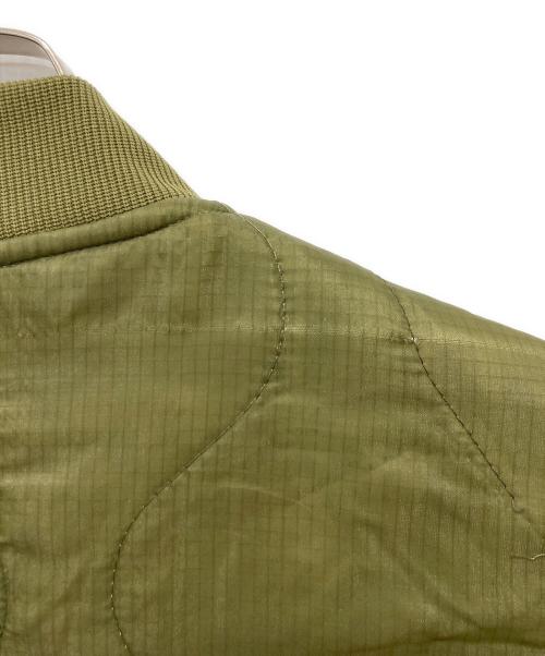 ALPHA（アルファ）ALPHA (アルファ) UPCYCLED QUILT MA-1ジャケット オリーブ サイズ:Lの古着・服飾アイテム