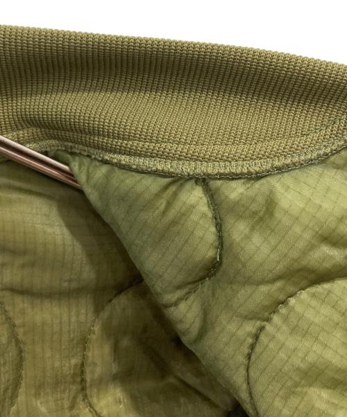 ALPHA（アルファ）ALPHA (アルファ) UPCYCLED QUILT MA-1ジャケット オリーブ サイズ:Lの古着・服飾アイテム