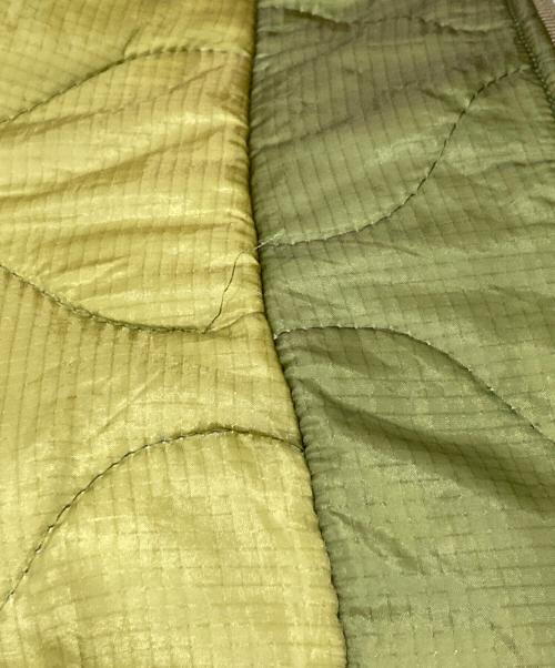 ALPHA（アルファ）ALPHA (アルファ) UPCYCLED QUILT MA-1ジャケット オリーブ サイズ:Lの古着・服飾アイテム