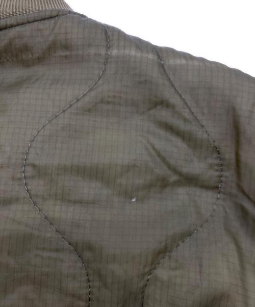 ALPHA（アルファ）ALPHA (アルファ) UPCYCLED QUILT MA-1ジャケット オリーブ サイズ:Lの古着・服飾アイテム
