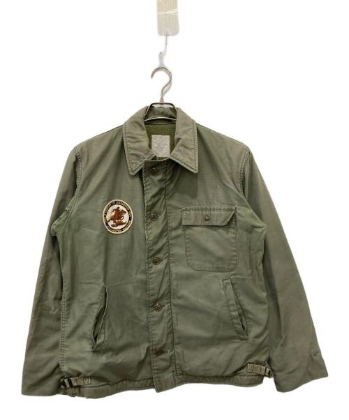 US ARMY（ユーエスアーミー）US ARMY (ユーエスアーミー) A-2デッキジャケット/80's カーキ サイズ:下記参照の古着・服飾アイテム