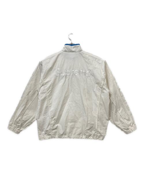 SUPREME（シュプリーム）SUPREME (シュプリーム) UMBRO (アンブロ) Cotton Ripstop Track Jacket ホワイト×ブルー サイズ:Lの古着・服飾アイテム