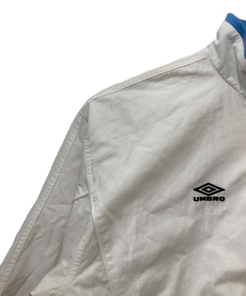 SUPREME（シュプリーム）SUPREME (シュプリーム) UMBRO (アンブロ) Cotton Ripstop Track Jacket ホワイト×ブルー サイズ:Lの古着・服飾アイテム
