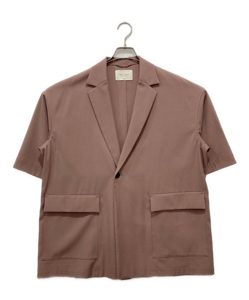 PUBLIC TOKYO（パブリックトウキョウ）PUBLIC TOKYO (パブリックトウキョウ) ハーフスリーブセミダブルサマージャケット ピンク サイズ:2の古着・服飾アイテム