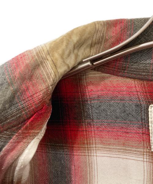 TOWN CRAFT（タウンクラフト）TOWN CRAFT (タウンクラフト) オンブレチェックシャツ/60's/船タグ ベージュ×レッド サイズ:下記参照の古着・服飾アイテム