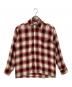 TOWN CRAFT（タウンクラフト）の古着「オンブレチェックシャツ/60's/船タグ」｜ベージュ×レッド