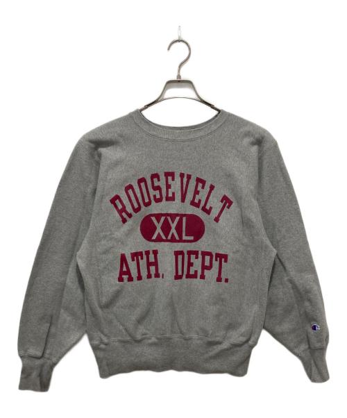 Champion（チャンピオン）Champion (チャンピオン) リバースウィーブスウェット/90's/刺繍タグ」 グレー サイズ:Mの古着・服飾アイテム