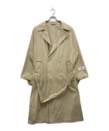 Etudes Studio（エチュードスタジオ）の古着「TERRITORY STENCIL ベルト付 ダブル コート」｜ベージュ