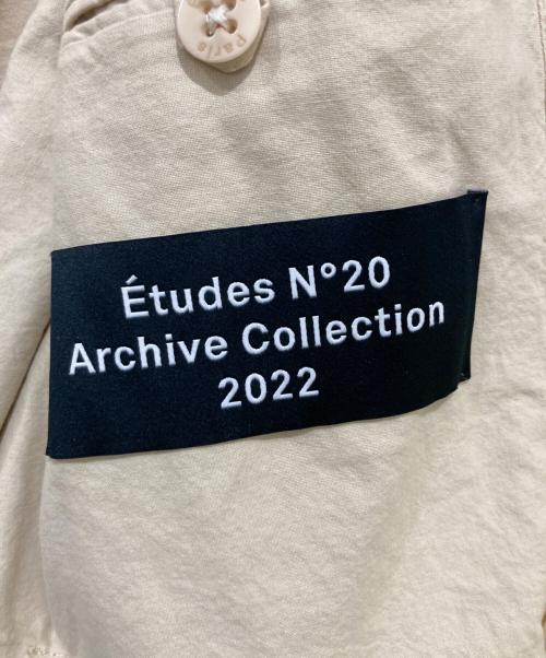 Etudes Studio（エチュードスタジオ）Etudes Studio (エチュードスタジオ) TERRITORY STENCIL ベルト付 ダブル コート ベージュ サイズ:48の古着・服飾アイテム