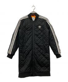 adidas（アディダス）の古着「LONG BOMBERJACKET/ロングボンバージャケット」｜ブラック