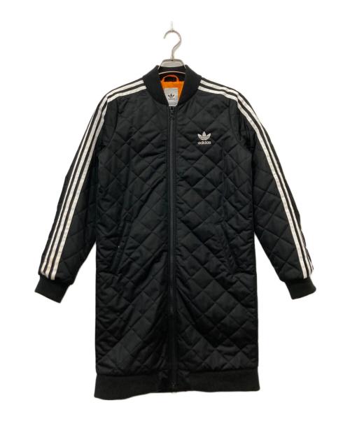 adidas（アディダス）adidas (アディダス) LONG BOMBERJACKET/ロングボンバージャケット ブラック サイズ:下記参照の古着・服飾アイテム