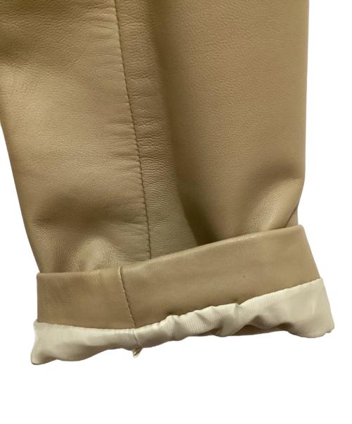 BALMAIN（バルマン）BALMAIN (バルマン) ラムレザーコート ベージュ サイズ:11の古着・服飾アイテム