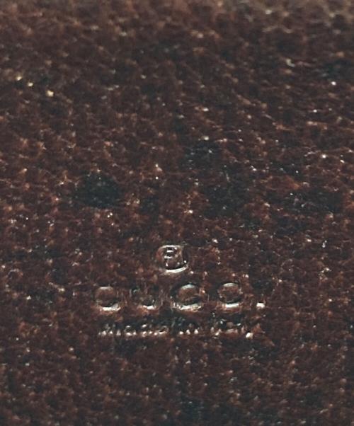 GUCCI（グッチ）GUCCI (グッチ) ウェブライン シェリーラインカードケース ブラウンの古着・服飾アイテム