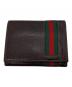 GUCCI（グッチ）の古着「ウェブライン シェリーラインカードケース」｜ブラウン