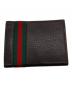 GUCCI (グッチ) ウェブライン シェリーラインカードケース ブラウン：8000円