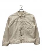 orSlowオアスロウ）の古着「キナリデニム 1st デニムジャケット」｜アイボリー