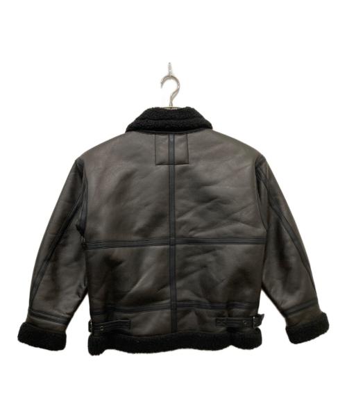 ALPHA（アルファ）ALPHA (アルファ) B-3フェイクムートンジャケット ブラウン サイズ:Sの古着・服飾アイテム