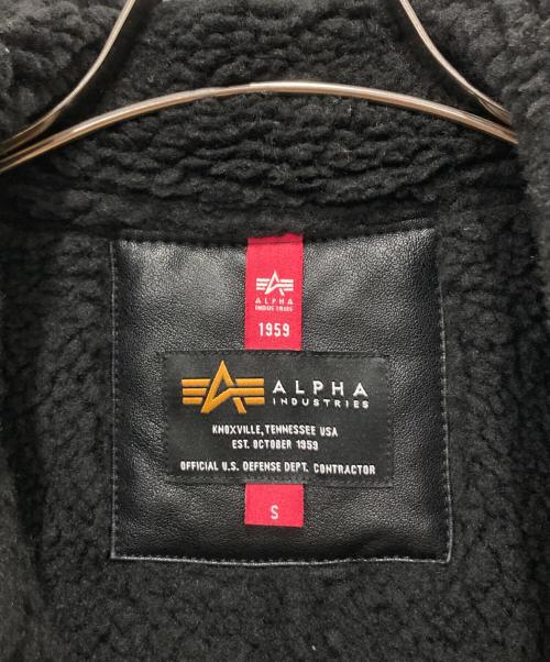 ALPHA（アルファ）ALPHA (アルファ) B-3フェイクムートンジャケット ブラウン サイズ:Sの古着・服飾アイテム