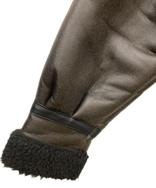 ALPHA（アルファ）ALPHA (アルファ) B-3フェイクムートンジャケット ブラウン サイズ:Sの古着・服飾アイテム