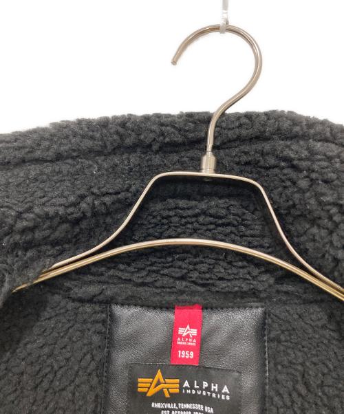 ALPHA（アルファ）ALPHA (アルファ) B-3フェイクムートンジャケット ブラウン サイズ:Sの古着・服飾アイテム