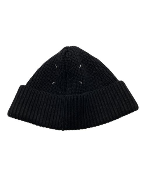 Maison Margiela（メゾンマルジェラ）Maison Margiela (メゾンマルジェラ) 4ステッチ リブニットキャップ ブラックの古着・服飾アイテム